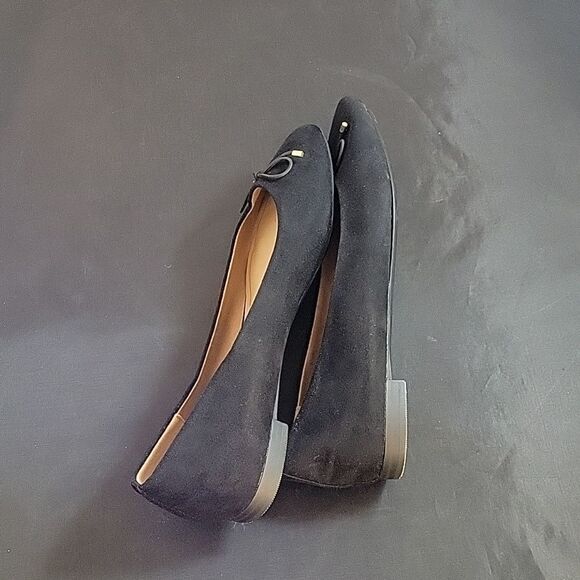 BRAND NEW H&M FAUX-SUEDE BOWKNOT BALLERINA SLIP-ON WOMEN"S FLAT SHOE - Picture 12 of 12